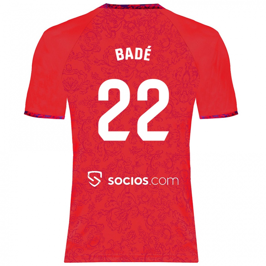 Kinder Loïc Badé #22 Rot Auswärtstrikot Trikot 2024/25 T-Shirt Österreich