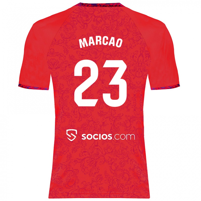 Kinder Marcão #23 Rot Auswärtstrikot Trikot 2024/25 T-Shirt Österreich