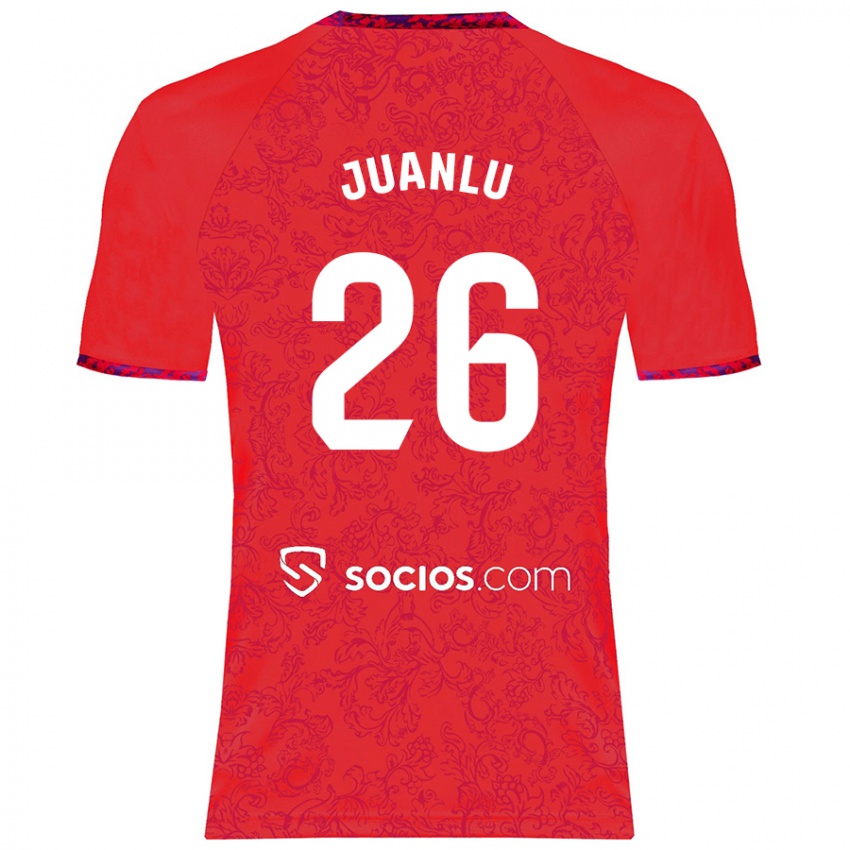 Kinder Juanlu Sánchez #26 Rot Auswärtstrikot Trikot 2024/25 T-Shirt Österreich