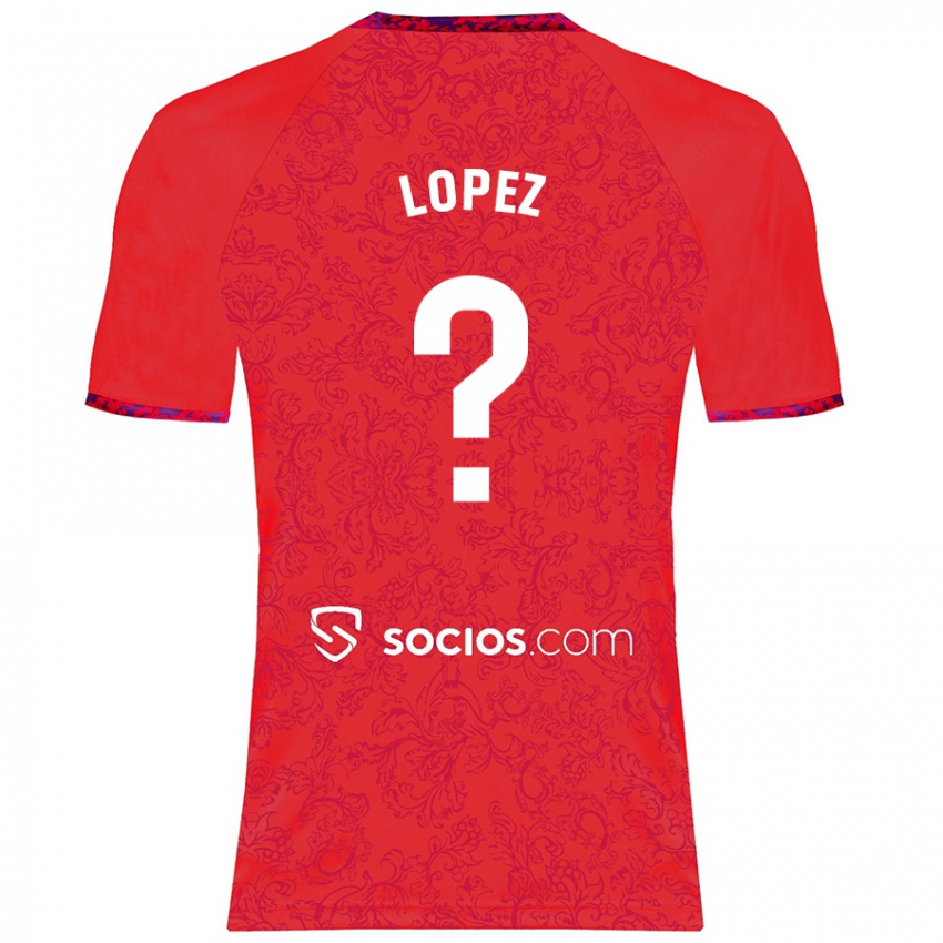 Kinder David López #0 Rot Auswärtstrikot Trikot 2024/25 T-Shirt Österreich