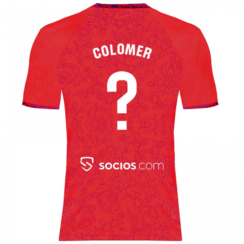 Kinder Carlos Colomer #0 Rot Auswärtstrikot Trikot 2024/25 T-Shirt Österreich