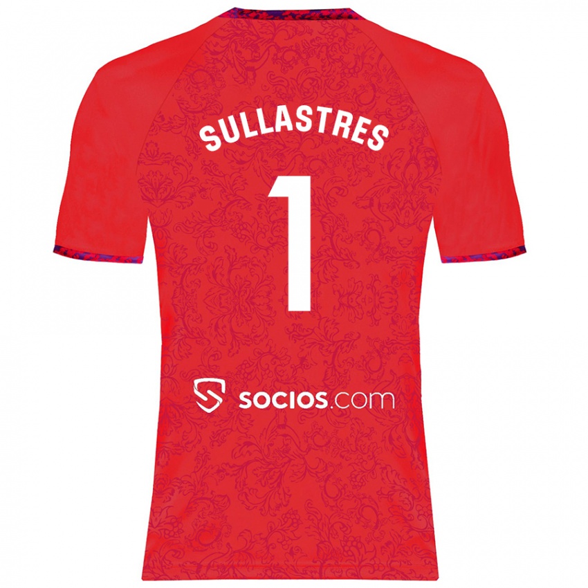 Kinder Esther Sullastres Ayuso #1 Rot Auswärtstrikot Trikot 2024/25 T-Shirt Österreich