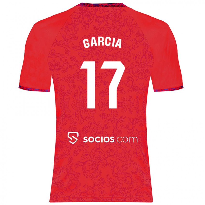 Kinder Débora García #17 Rot Auswärtstrikot Trikot 2024/25 T-Shirt Österreich