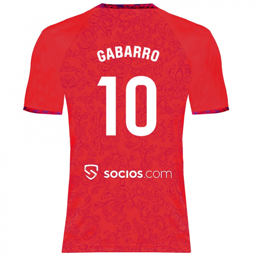 Kinder María Inmaculada Gabarro Romero #10 Rot Auswärtstrikot Trikot 2024/25 T-Shirt Österreich