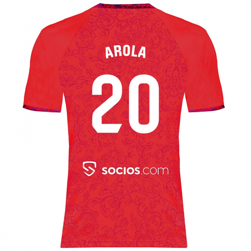 Kinder Arola Aparicio Gili #20 Rot Auswärtstrikot Trikot 2024/25 T-Shirt Österreich