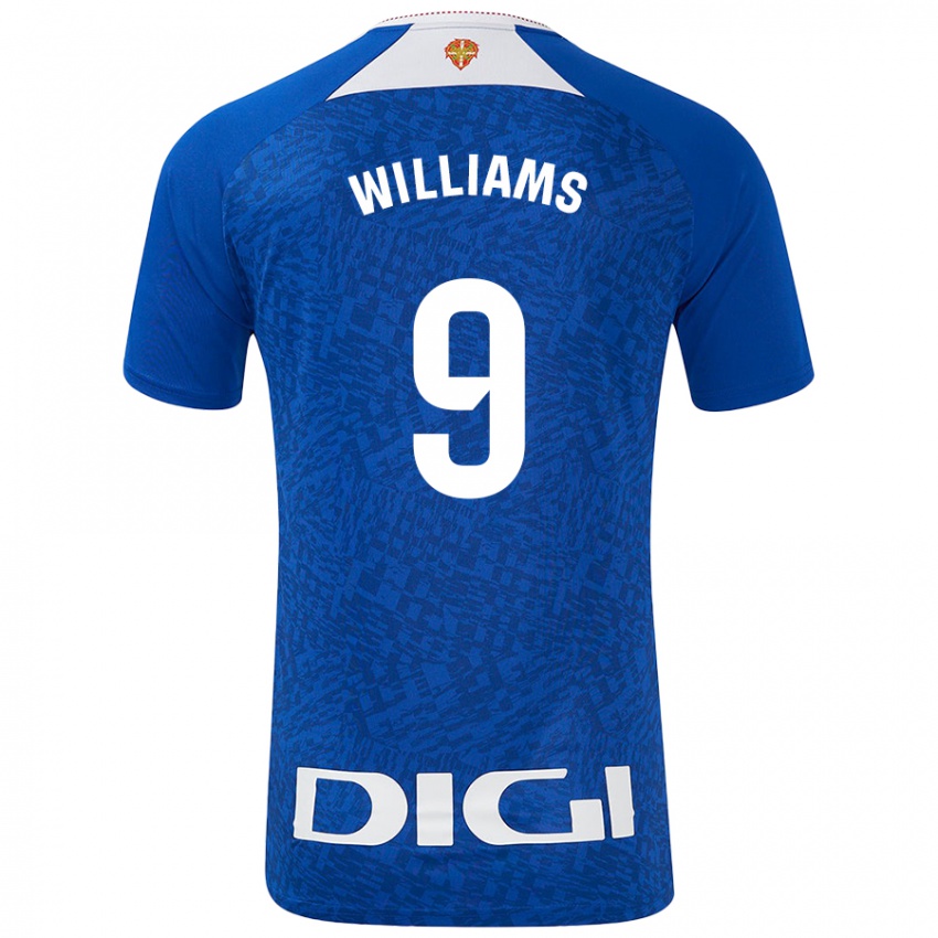 Kinder Iñaki Williams #9 Königsblau Auswärtstrikot Trikot 2024/25 T-Shirt Österreich