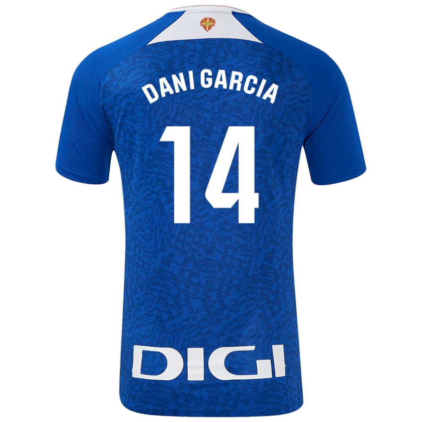 Kinder Dani García #14 Königsblau Auswärtstrikot Trikot 2024/25 T-Shirt Österreich