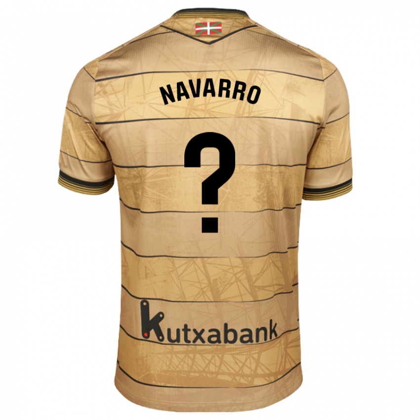 Kinder Robert Navarro #0 Braun Auswärtstrikot Trikot 2024/25 T-Shirt Österreich