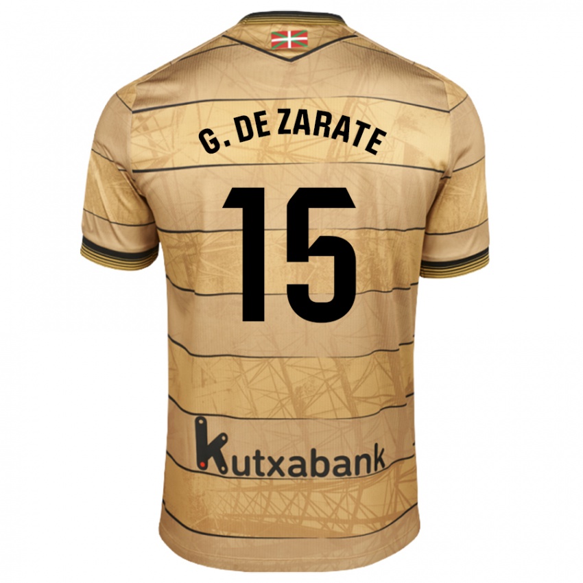 Kinder Urko González De Zarate #15 Braun Auswärtstrikot Trikot 2024/25 T-Shirt Österreich