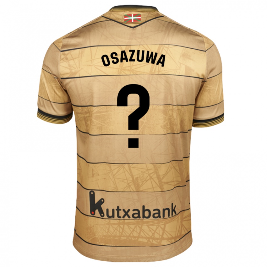 Kinder Sydney Osazuwa #0 Braun Auswärtstrikot Trikot 2024/25 T-Shirt Österreich