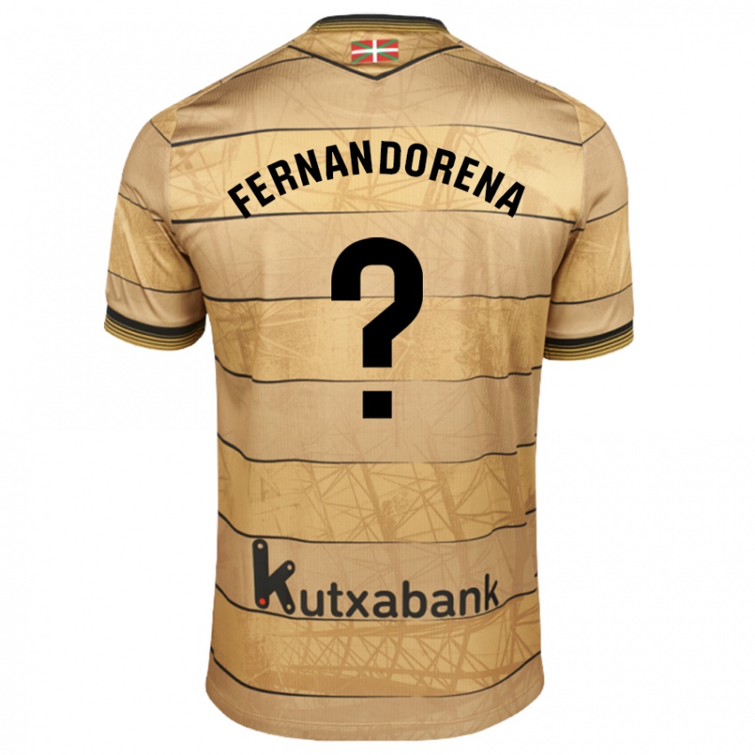 Kinder Alex Fernandorena #0 Braun Auswärtstrikot Trikot 2024/25 T-Shirt Österreich