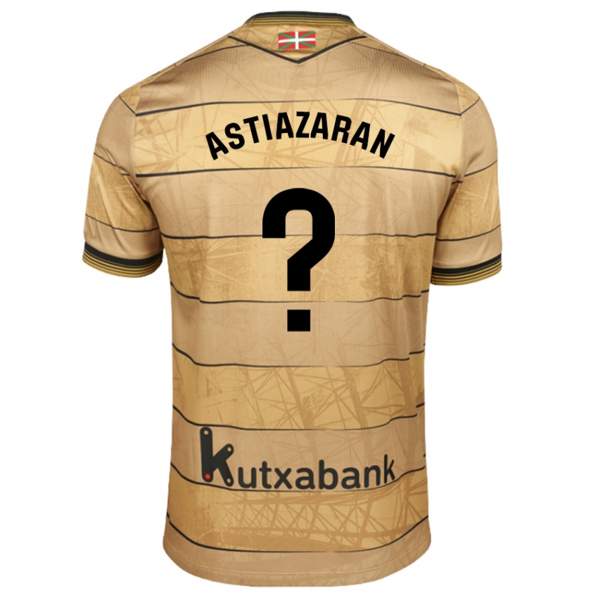 Kinder Lander Astiazaran #0 Braun Auswärtstrikot Trikot 2024/25 T-Shirt Österreich