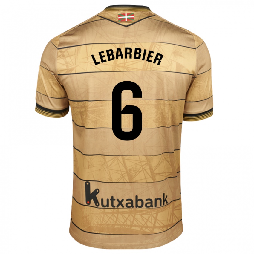 Kinder Alex Lebarbier #6 Braun Auswärtstrikot Trikot 2024/25 T-Shirt Österreich