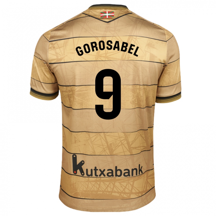 Kinder Jakes Gorosabel #9 Braun Auswärtstrikot Trikot 2024/25 T-Shirt Österreich