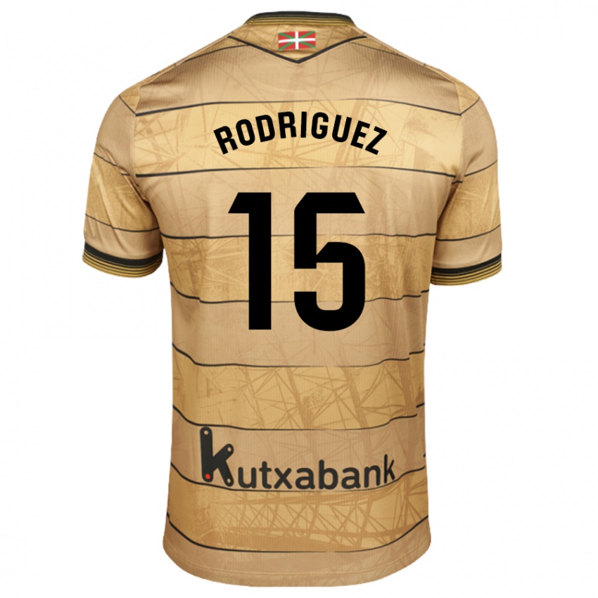 Kinder Peru Rodríguez #15 Braun Auswärtstrikot Trikot 2024/25 T-Shirt Österreich