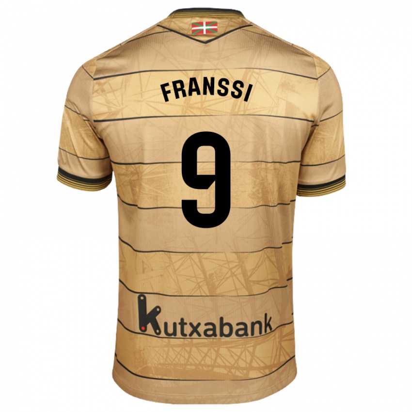 Kinder Sanni Maija Franssi #9 Braun Auswärtstrikot Trikot 2024/25 T-Shirt Österreich