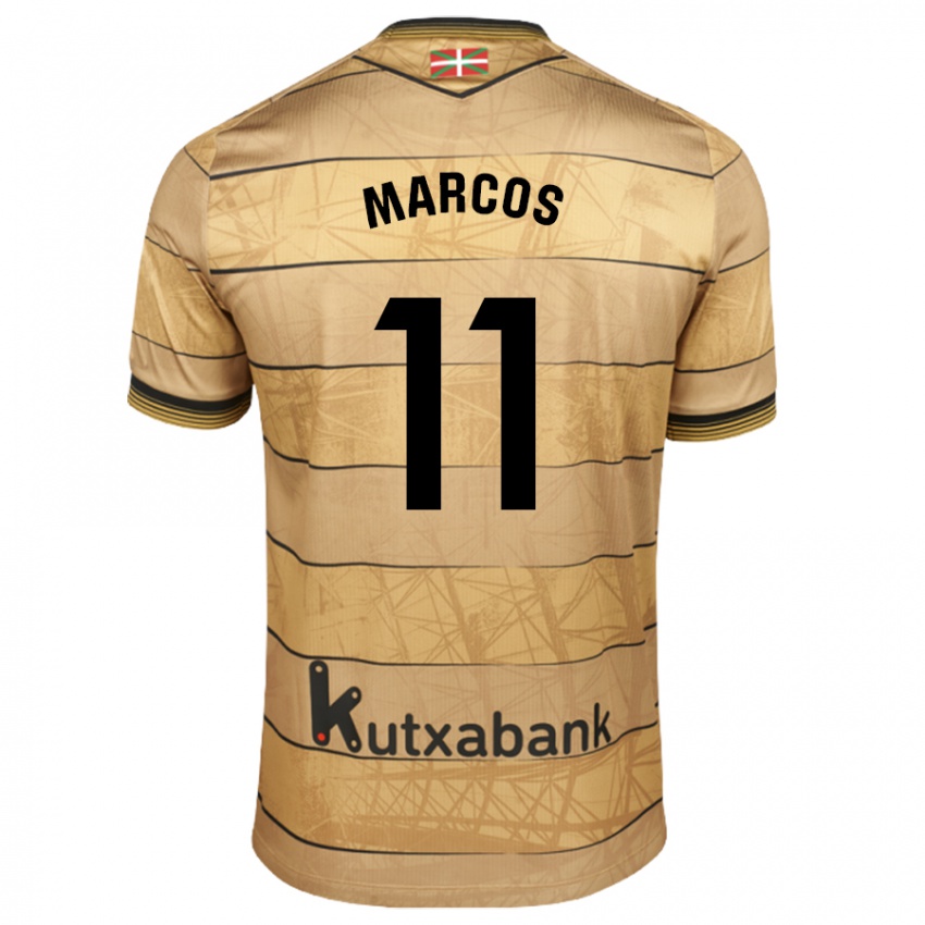 Kinder Cecilia Marcos Nabal #11 Braun Auswärtstrikot Trikot 2024/25 T-Shirt Österreich