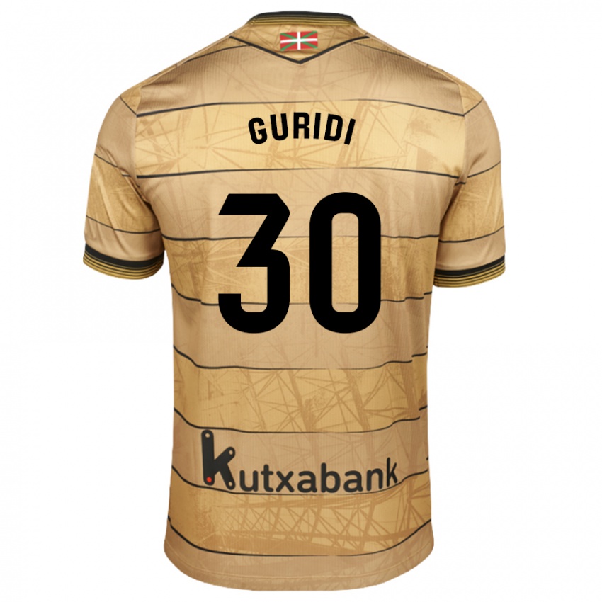 Kinder Elene Guridi Mesonero #30 Braun Auswärtstrikot Trikot 2024/25 T-Shirt Österreich