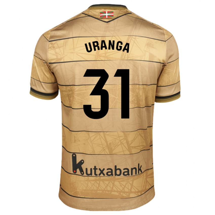 Kinder Haizea Uranga Agirre #31 Braun Auswärtstrikot Trikot 2024/25 T-Shirt Österreich