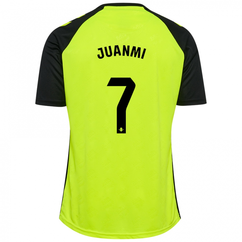 Kinder Juanmi #7 Fluoreszierendes Gelb Schwarz Auswärtstrikot Trikot 2024/25 T-Shirt Österreich