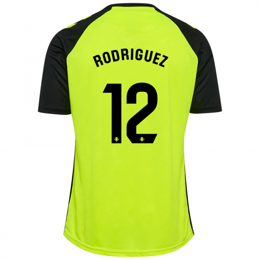 Kinder Ricardo Rodríguez #12 Fluoreszierendes Gelb Schwarz Auswärtstrikot Trikot 2024/25 T-Shirt Österreich