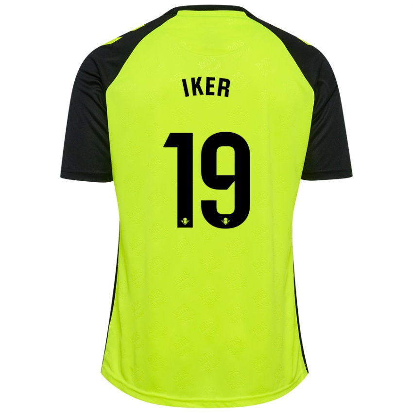 Kinder Iker Losada #19 Fluoreszierendes Gelb Schwarz Auswärtstrikot Trikot 2024/25 T-Shirt Österreich