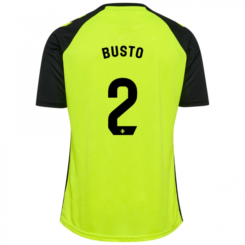 Kinder Pablo Busto #2 Fluoreszierendes Gelb Schwarz Auswärtstrikot Trikot 2024/25 T-Shirt Österreich