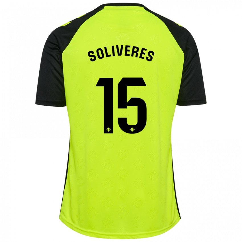 Kinder Gema Soliveres #15 Fluoreszierendes Gelb Schwarz Auswärtstrikot Trikot 2024/25 T-Shirt Österreich