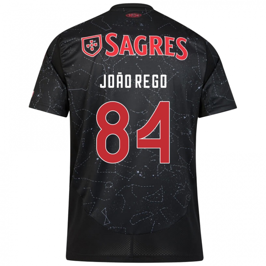 Kinder João Rêgo #84 Schwarz Rot Auswärtstrikot Trikot 2024/25 T-Shirt Österreich