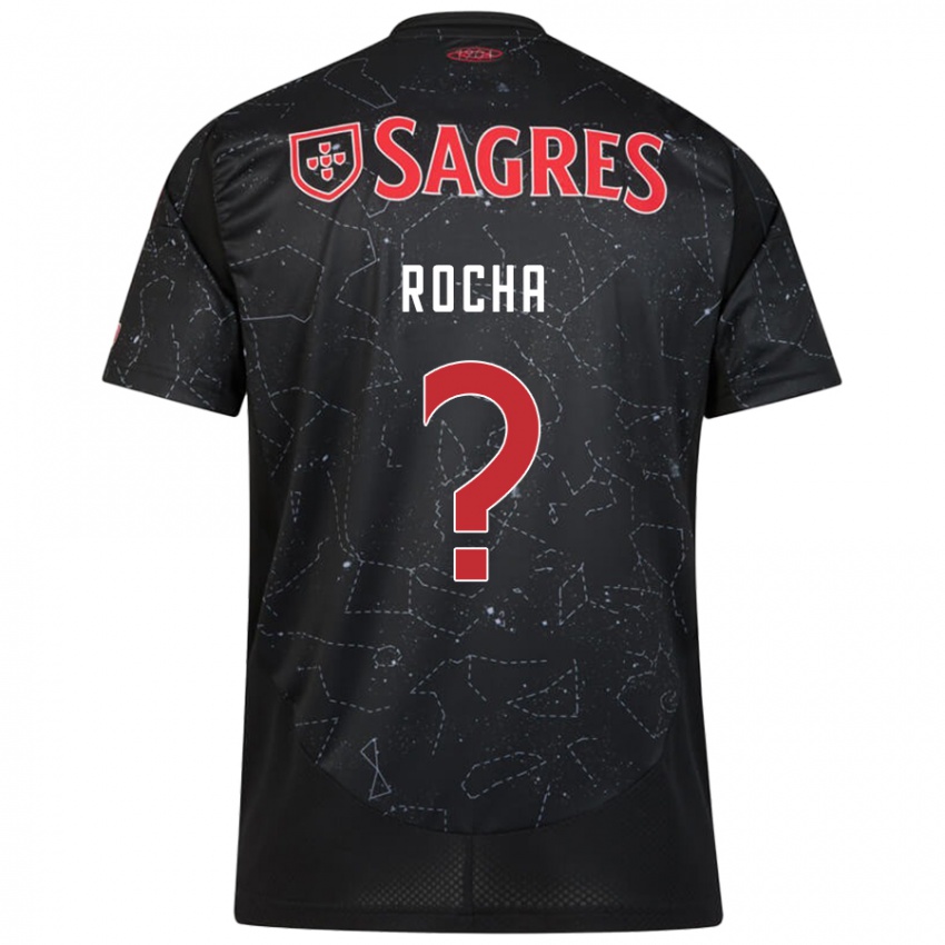 Kinder Diogo Rocha #0 Schwarz Rot Auswärtstrikot Trikot 2024/25 T-Shirt Österreich