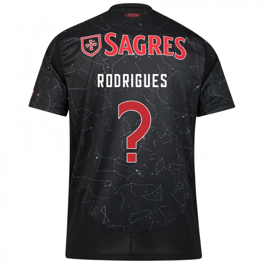 Kinder Miguel Rodrigues #0 Schwarz Rot Auswärtstrikot Trikot 2024/25 T-Shirt Österreich