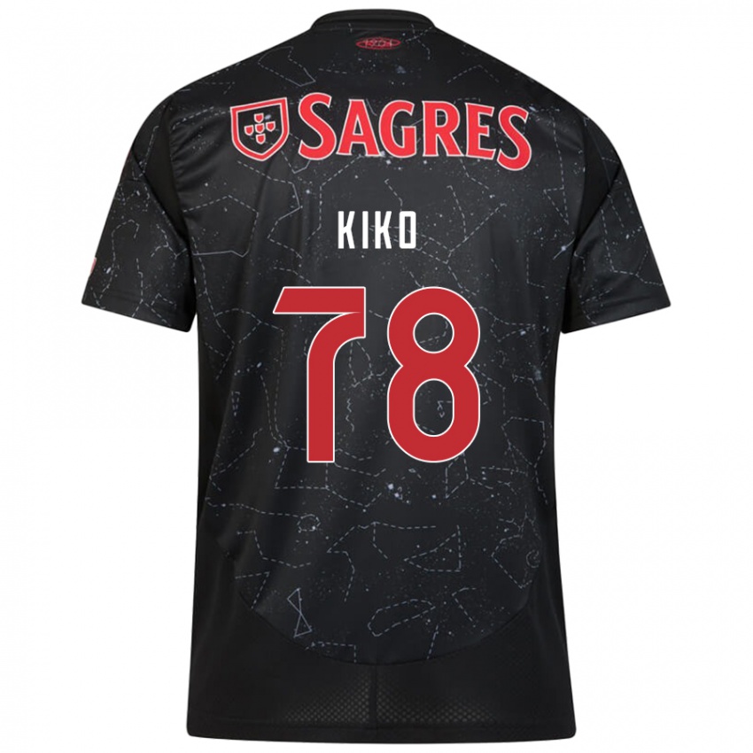 Kinder Kiko #78 Schwarz Rot Auswärtstrikot Trikot 2024/25 T-Shirt Österreich