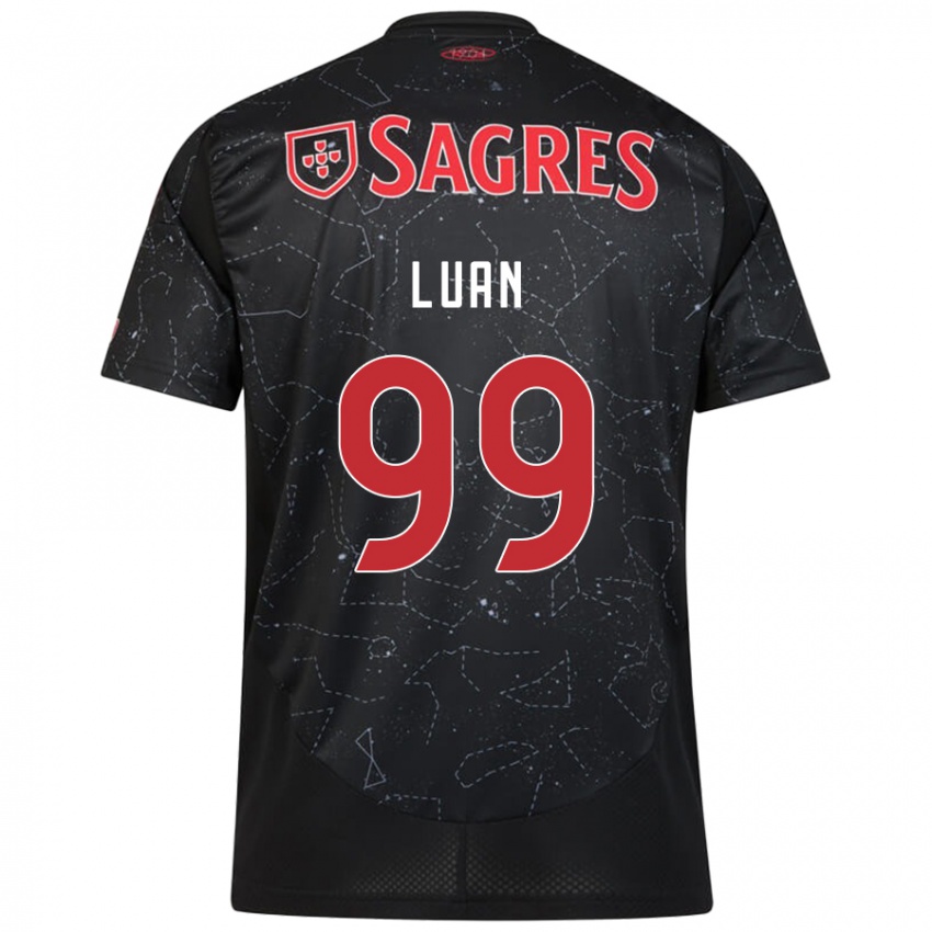 Kinder Luan #99 Schwarz Rot Auswärtstrikot Trikot 2024/25 T-Shirt Österreich