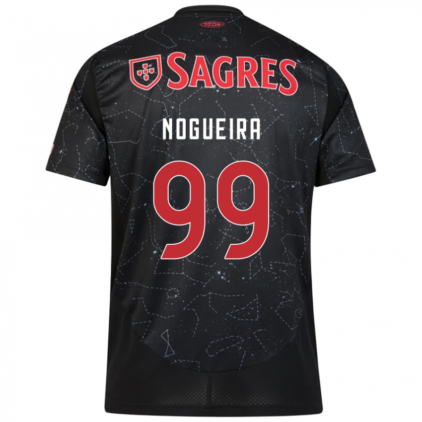 Kinder Beatriz Nogueira #99 Schwarz Rot Auswärtstrikot Trikot 2024/25 T-Shirt Österreich