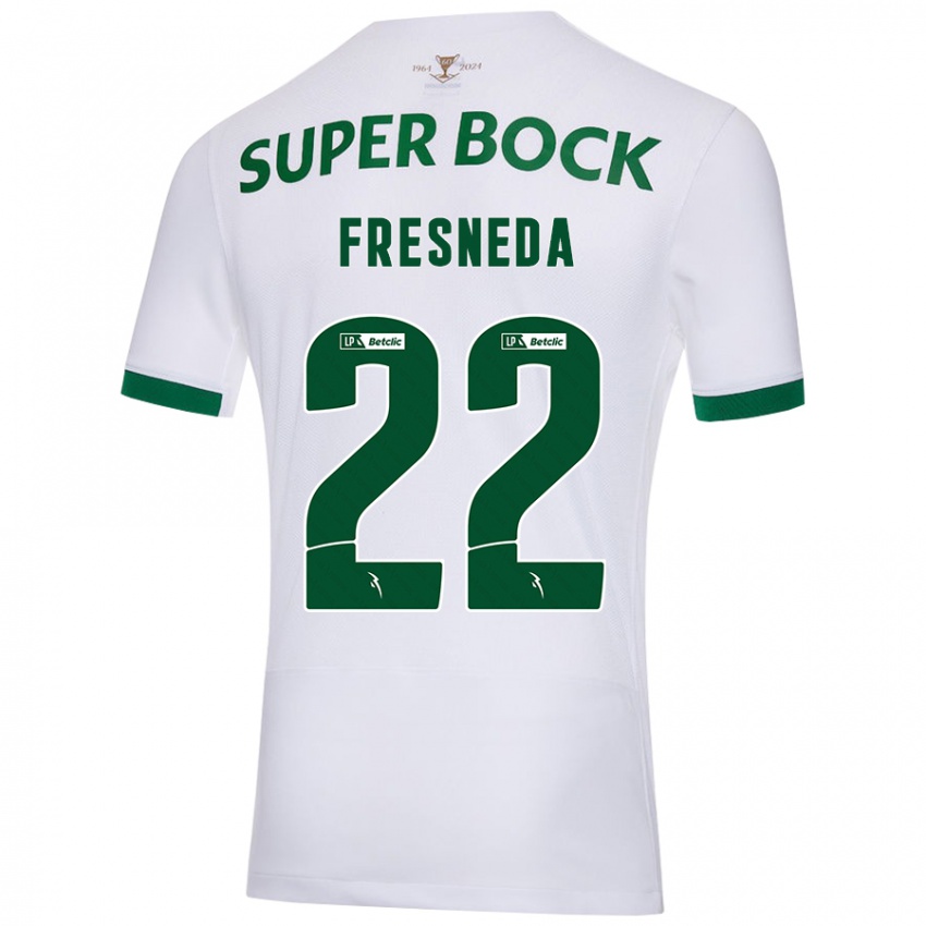 Kinder Iván Fresneda #22 Weiß Grün Auswärtstrikot Trikot 2024/25 T-Shirt Österreich