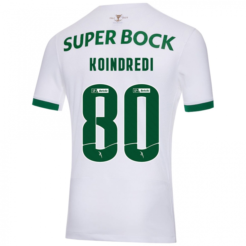 Kinder Koba Koindredi #80 Weiß Grün Auswärtstrikot Trikot 2024/25 T-Shirt Österreich