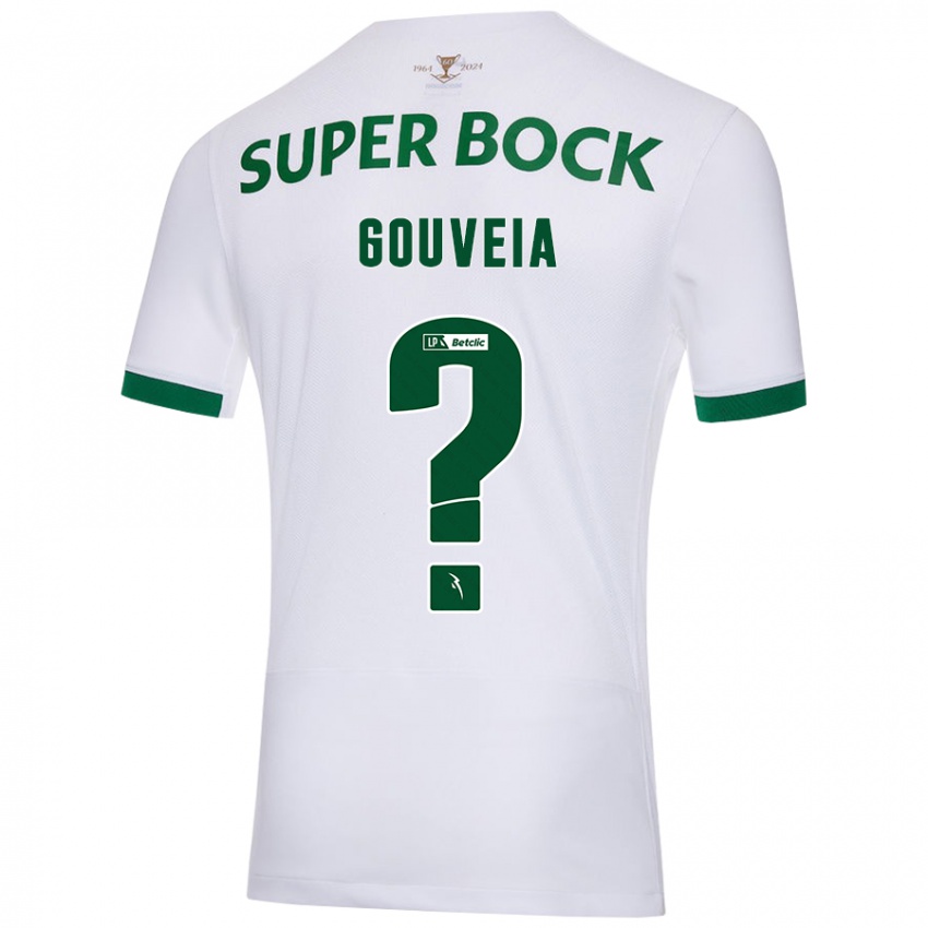 Kinder Miguel Gouveia #0 Weiß Grün Auswärtstrikot Trikot 2024/25 T-Shirt Österreich