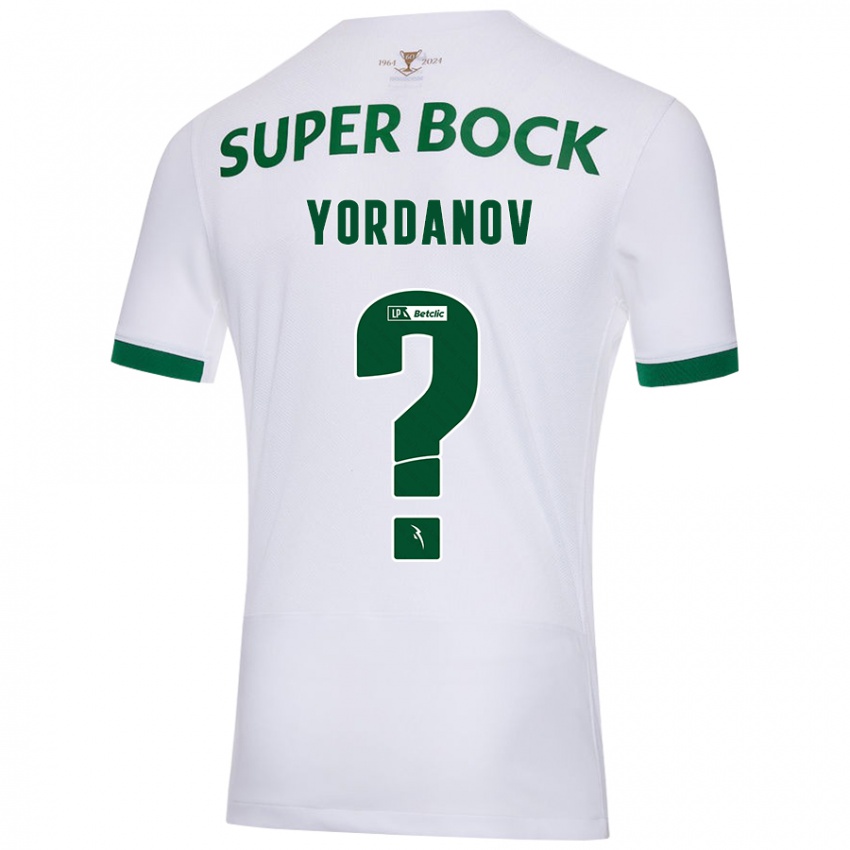 Kinder Ricardo Yordanov #0 Weiß Grün Auswärtstrikot Trikot 2024/25 T-Shirt Österreich