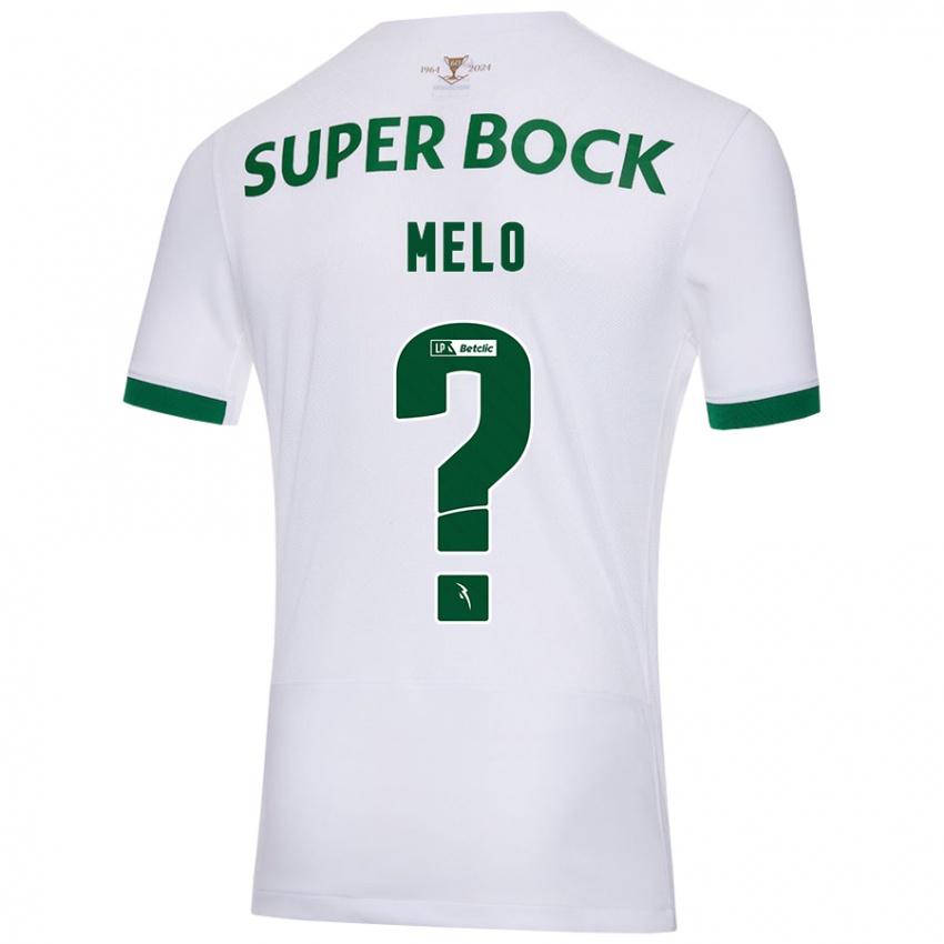 Kinder Rafael Melo #0 Weiß Grün Auswärtstrikot Trikot 2024/25 T-Shirt Österreich