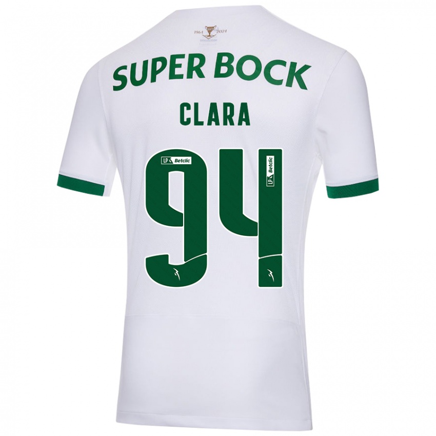 Kinder Diogo Clara #94 Weiß Grün Auswärtstrikot Trikot 2024/25 T-Shirt Österreich