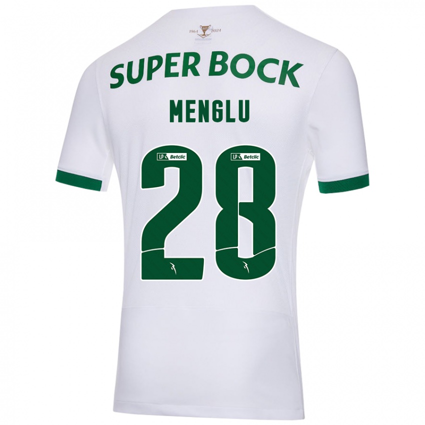 Kinder Shen Menglu #28 Weiß Grün Auswärtstrikot Trikot 2024/25 T-Shirt Österreich