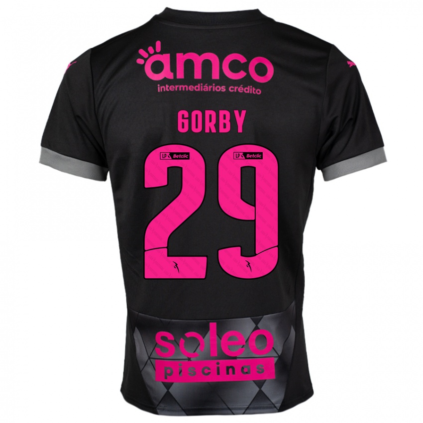 Kinder Gorby #29 Schwarz Rosa Auswärtstrikot Trikot 2024/25 T-Shirt Österreich