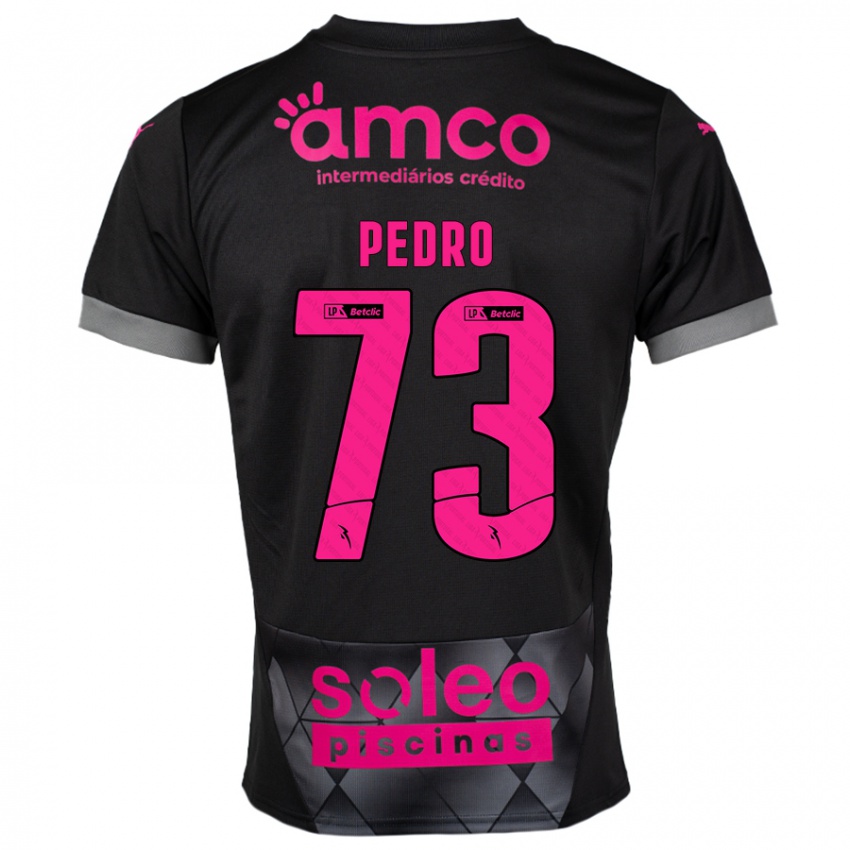 Kinder Zé Pedro #73 Schwarz Rosa Auswärtstrikot Trikot 2024/25 T-Shirt Österreich