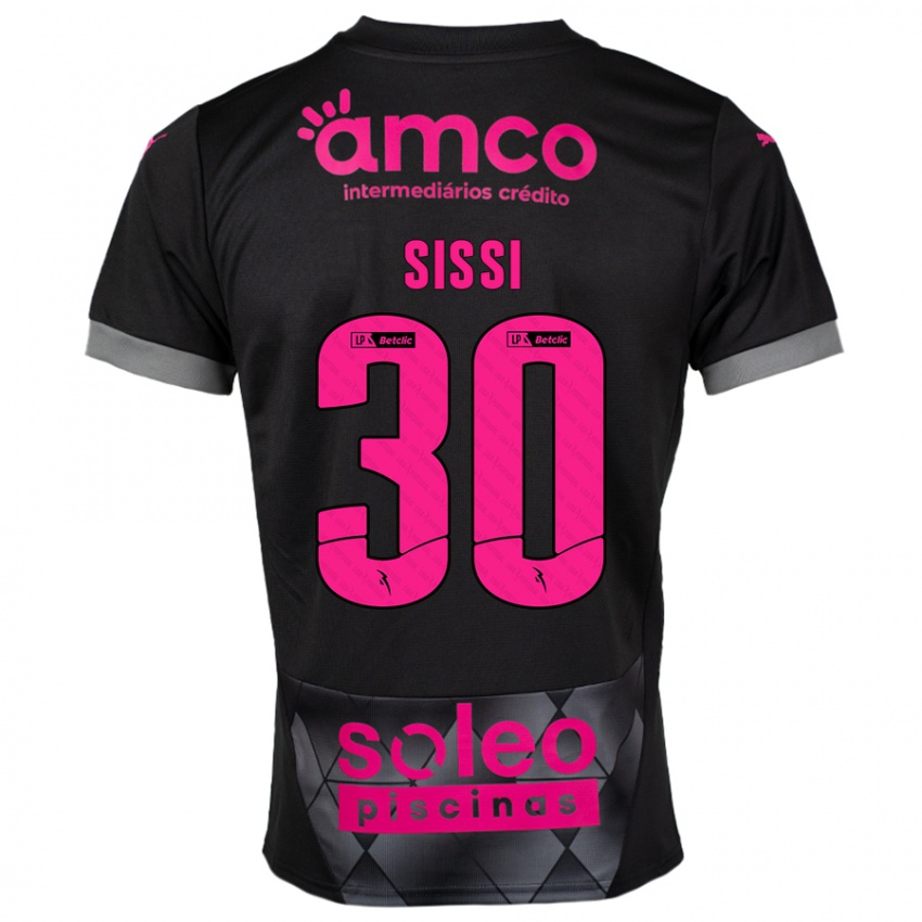 Kinder Sissi #30 Schwarz Rosa Auswärtstrikot Trikot 2024/25 T-Shirt Österreich