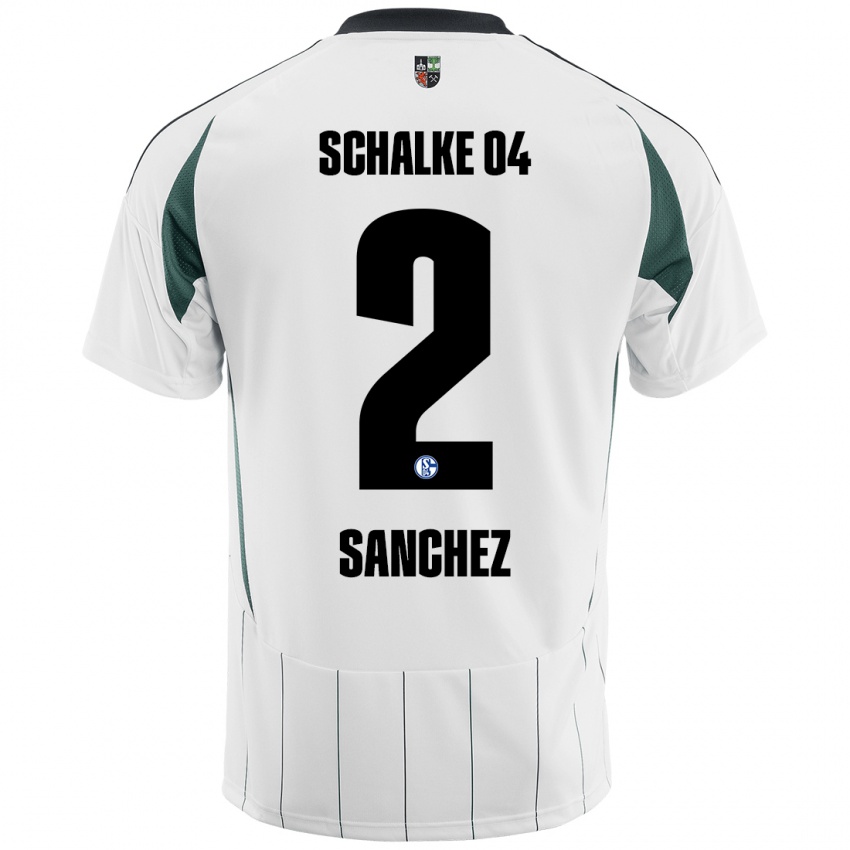 Kinder Felipe Sánchez #2 Weiß Grün Auswärtstrikot Trikot 2024/25 T-Shirt Österreich