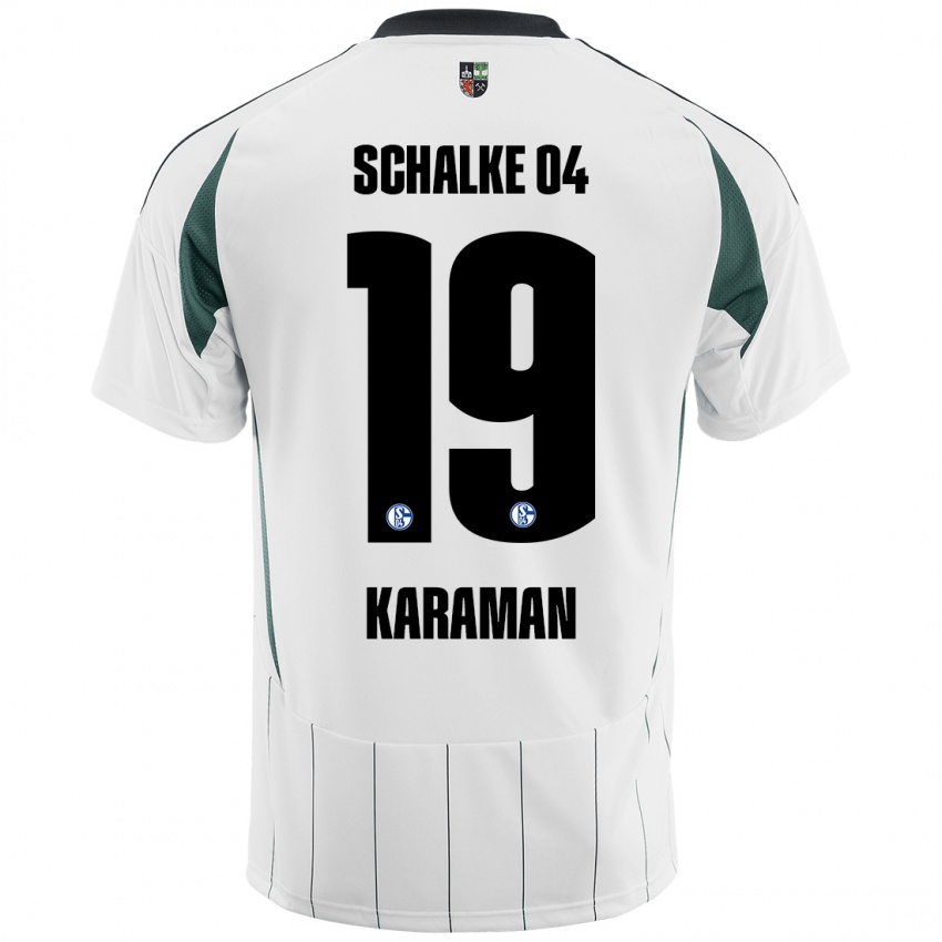 Kinder Kenan Karaman #19 Weiß Grün Auswärtstrikot Trikot 2024/25 T-Shirt Österreich