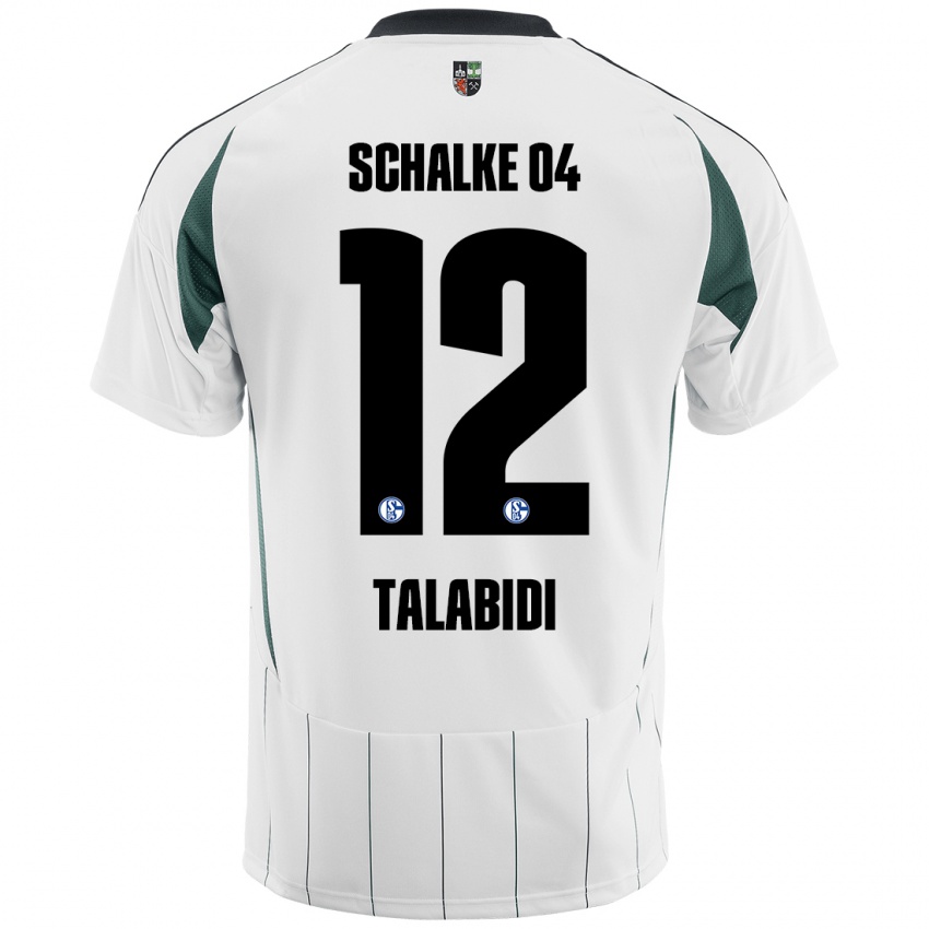 Kinder Malik Talabidi #12 Weiß Grün Auswärtstrikot Trikot 2024/25 T-Shirt Österreich