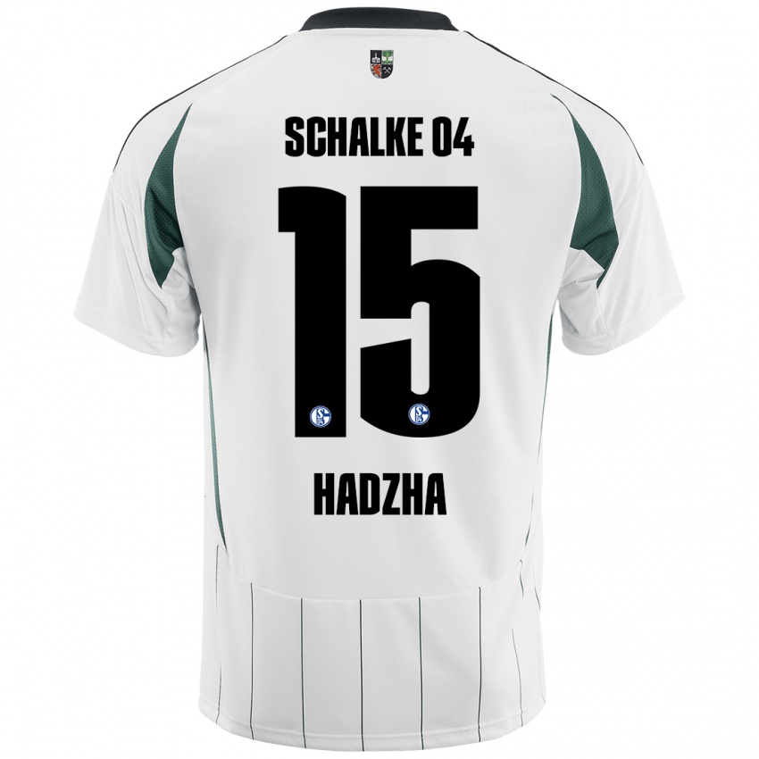 Kinder Nedzhib Hadzha #15 Weiß Grün Auswärtstrikot Trikot 2024/25 T-Shirt Österreich