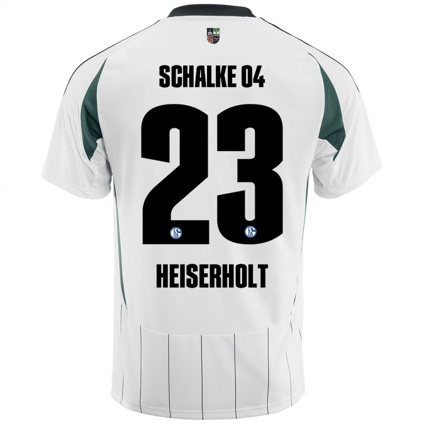 Kinder Finn Heiserholt #23 Weiß Grün Auswärtstrikot Trikot 2024/25 T-Shirt Österreich