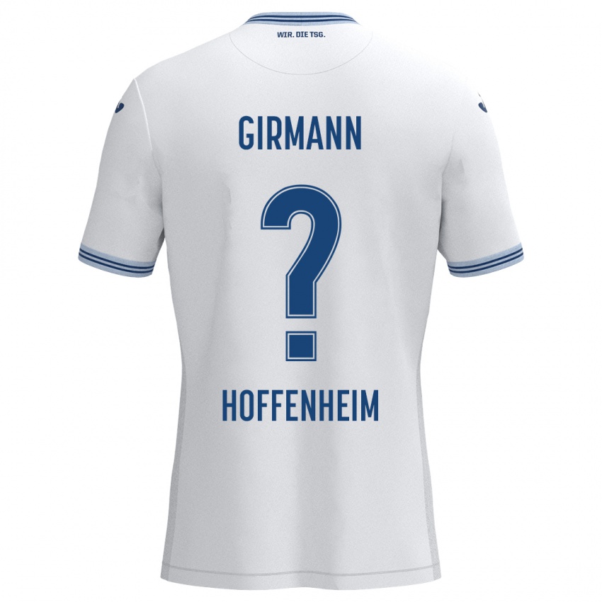 Kinder David Girmann #0 Weiß Blau Auswärtstrikot Trikot 2024/25 T-Shirt Österreich